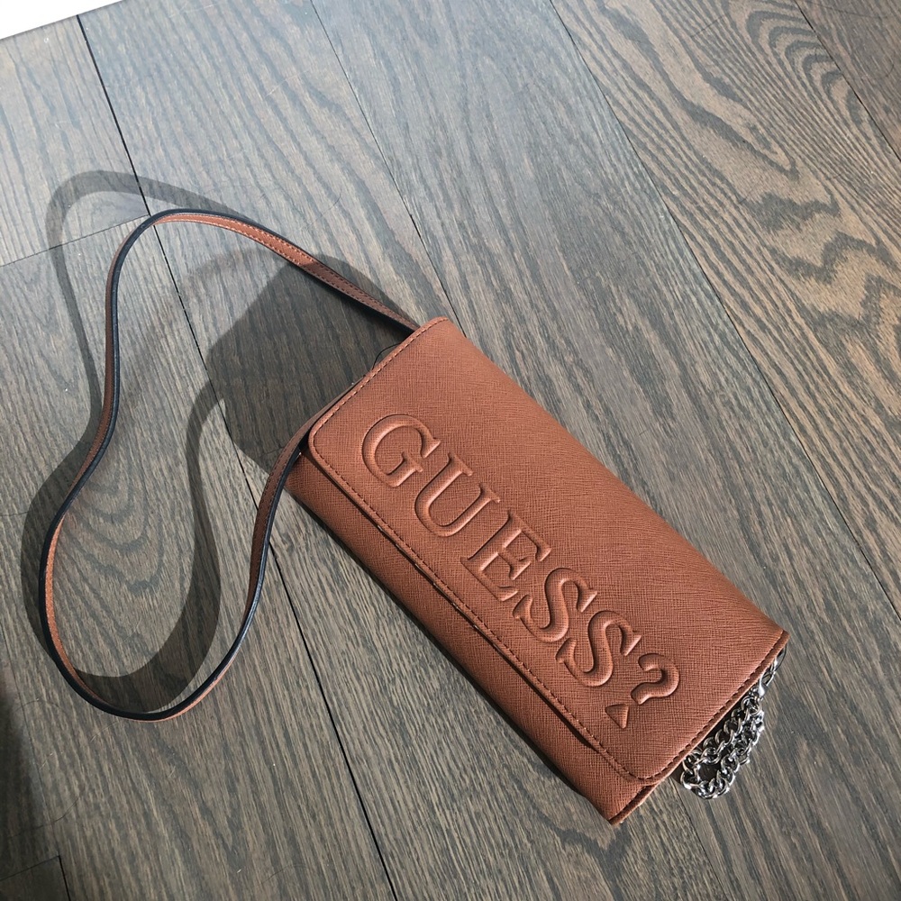 SOLD GUESS crossbody cellphone wallet purse